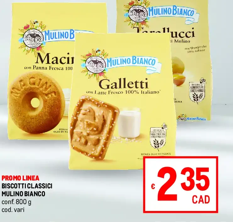 Biscotti classici Mulino Bianco