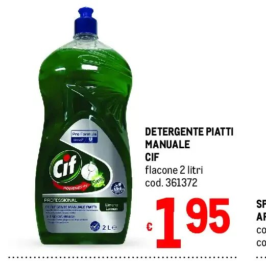 Detergente piatti manuale Cif