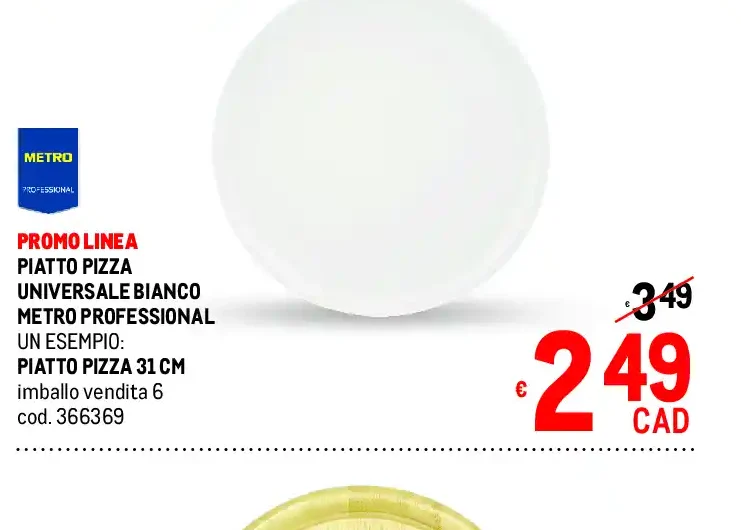 Piatto pizza 31 cm