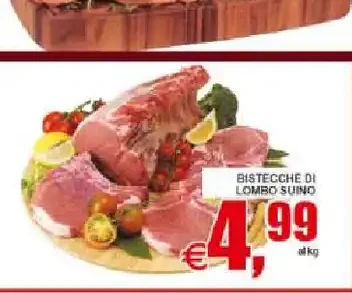 Bistecche di lombo suino