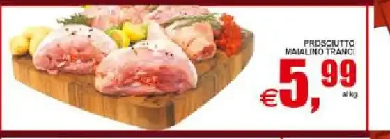 Prosciutto maialino tranci
