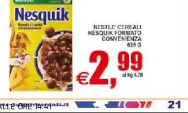 Nestlé cereali Nesquik