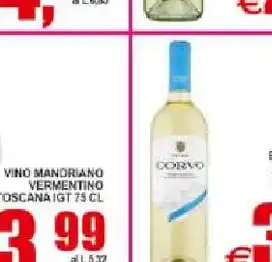 Vino Mandriano Vermentino Toscana IGT