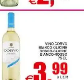 Vino Corvo bianco glicine