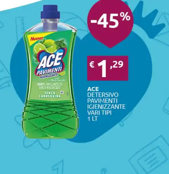 Ace detergente pavimenti igienizzante