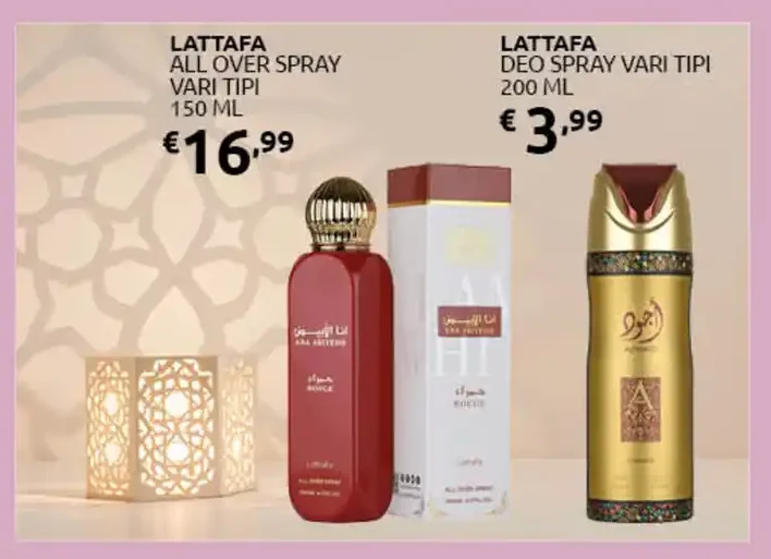 Deo spray vari tipi