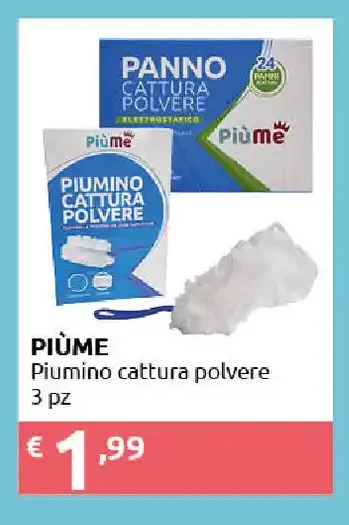 Piùme piumino cattura polvere