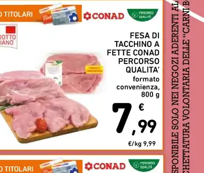 Fesa di tacchino a fette