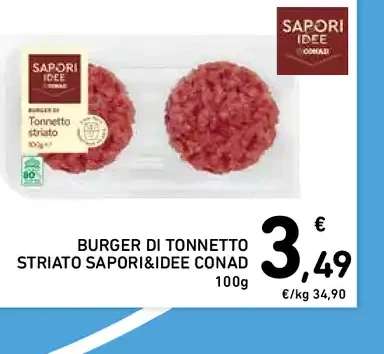 Burger di tonnetto striato