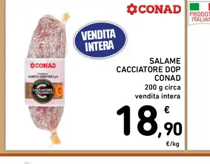 Salame cacciatore DOP Conad