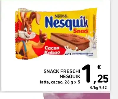 Snack freschi Nesquik
