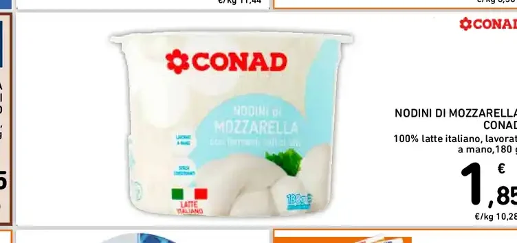 Nodini di mozzarella Conad