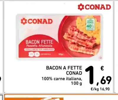 Bacon a fette Conad