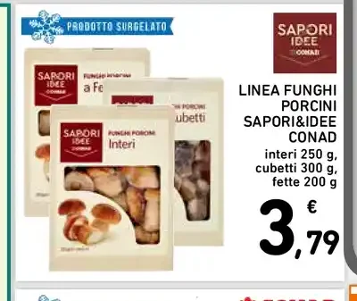 Linea funghi porcini Sapori&D'idee Conad