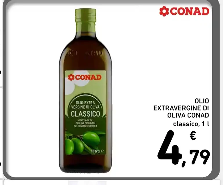 Olio extravergine di oliva classico Conad
