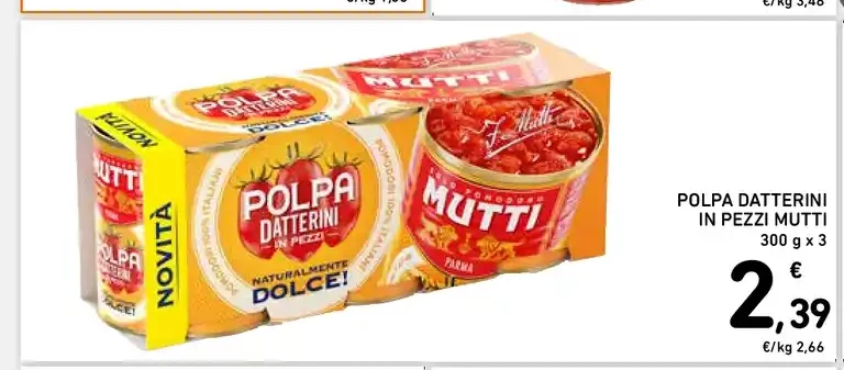 Polpa datterini in pezzi Mutti