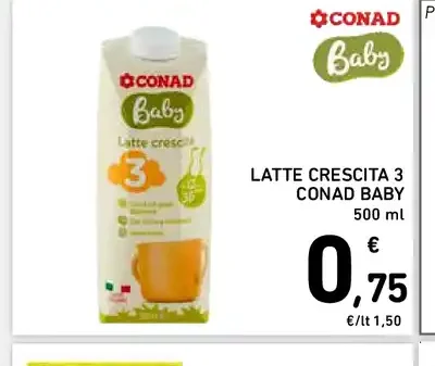 Latte crescita 3 Conad Baby