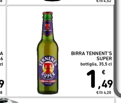 Birra Tennent's Super