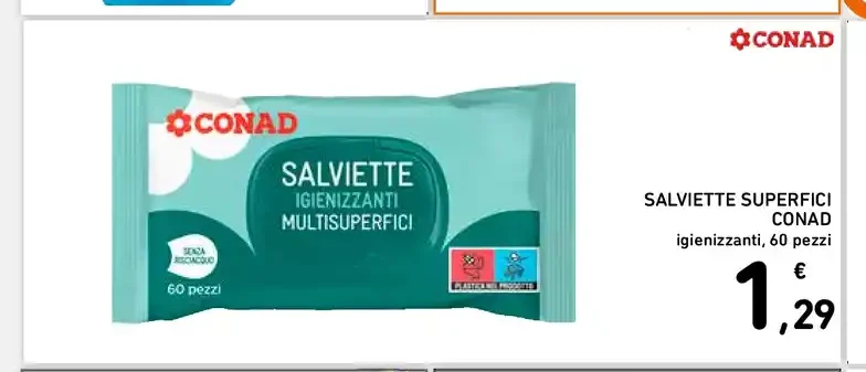 Salviette superfici Conad