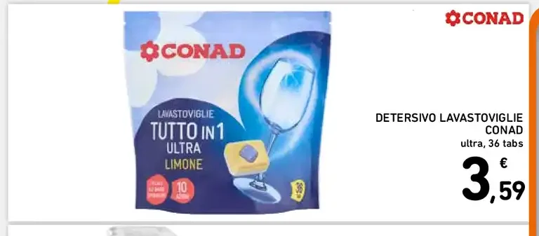 Detersivo lavastoviglie Conad