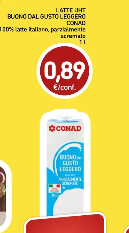 Latte UHT Conad