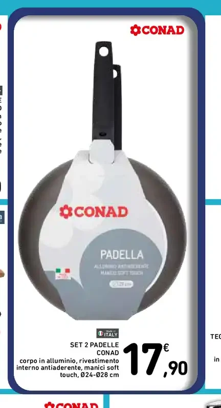 Set 2 padelle Conad