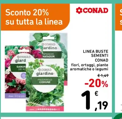 Buste sementi Conad