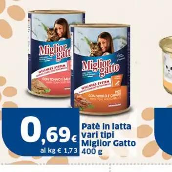 Paté in latta vari tipi Miglior Gatto
