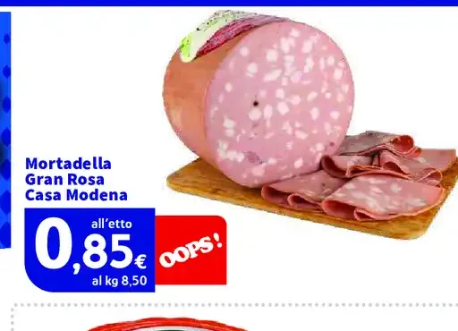 Mortadella Gran Rosa Casa Modena