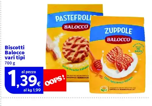 Biscotti Balocco vari tipi