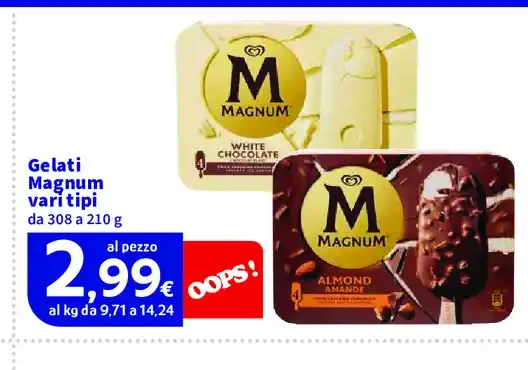 Gelati Magnum vari tipi