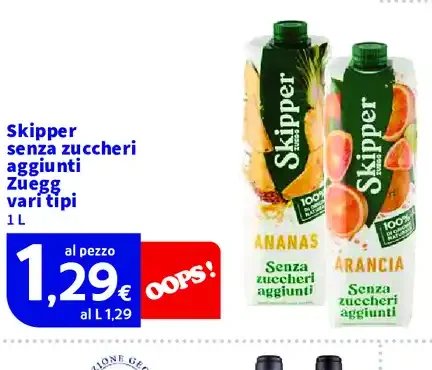 Skipper senza zuccheri aggiunti Zuegg