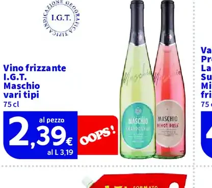 Vino frizzante IGT Maschio