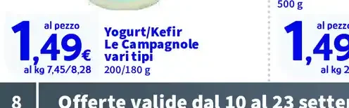 Yogurt/Kefir Le Campagnole vari tipi