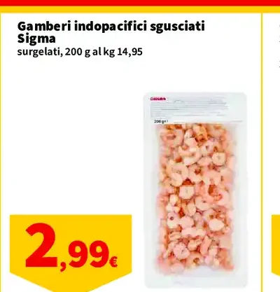 Gamberi indopacifici sgusciati Sigma