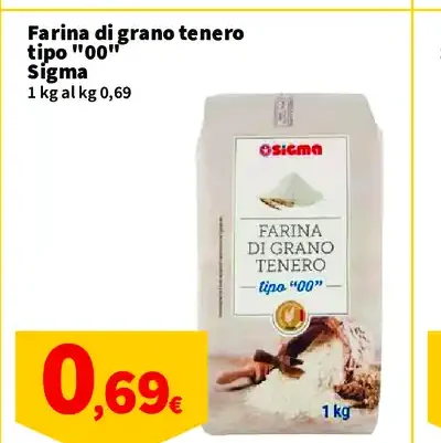 Farina di grano tenero tipo 00 Sigma