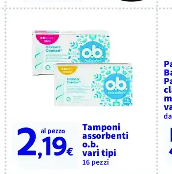Tamponi assorbenti o.b.