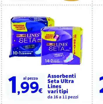 Assorbenti Seta Ultra Lines