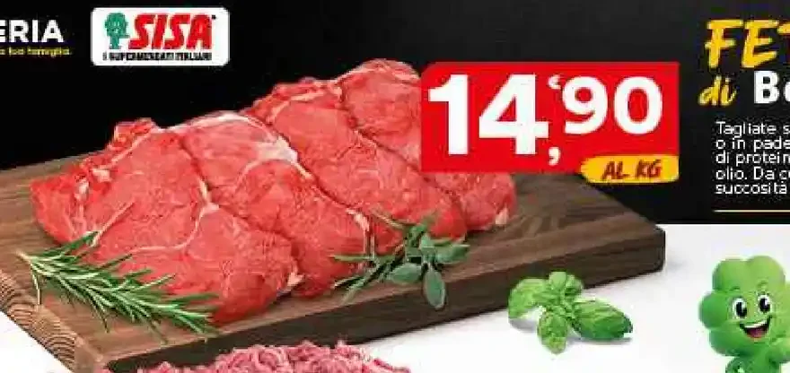 Fettine di bovino per griglia