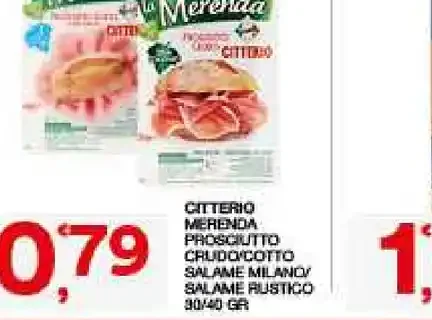 Merenda ripiena prosciutto crudo e salame