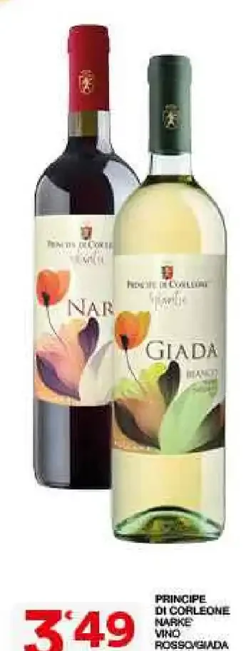 Vino rosso o bianco Principe di Corleone