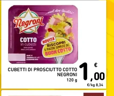 Cubetti di prosciutto cotto Negroni