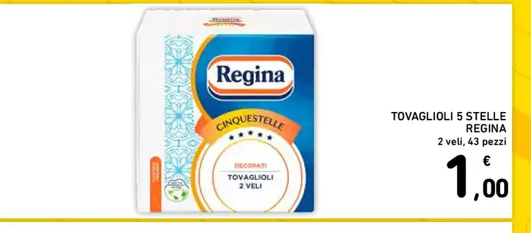 Tovaglioli 5 stelle Regina