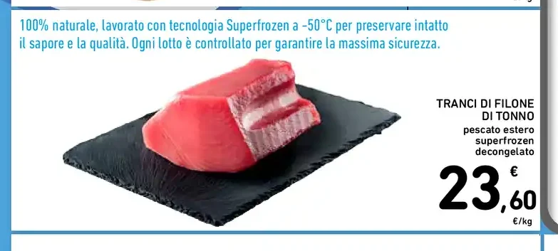 Tranci di filone di tonno