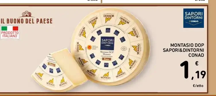 Montasio DOP Sapori&Dintorni Conad