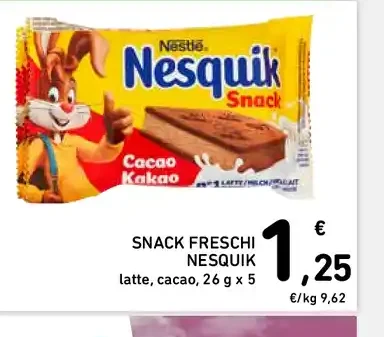Snack freschi Nesquik