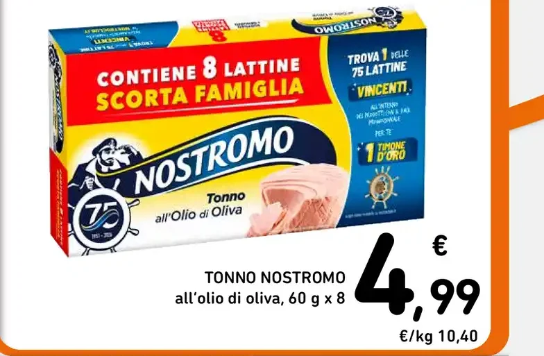 Tonno Nostromo all'olio di oliva