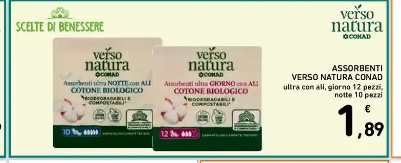 Assorbenti Verso Natura Conad