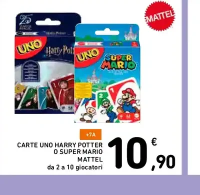 Carte Uno Harry Potter o Super Mario