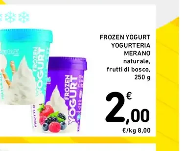 Frozen yogurt Yogurteria Merano